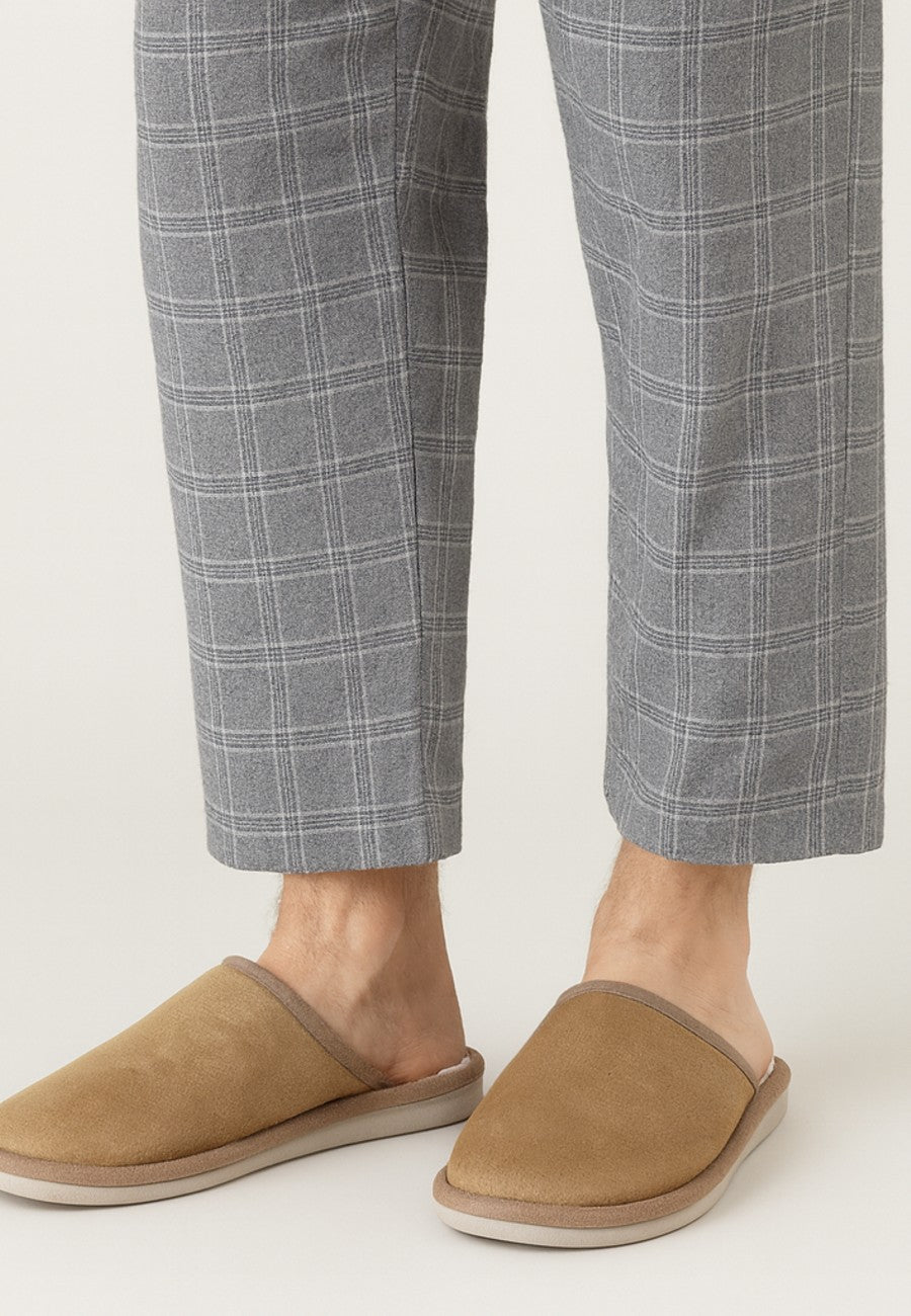 Zapatillas de estar por casa para hombre color marrón JH