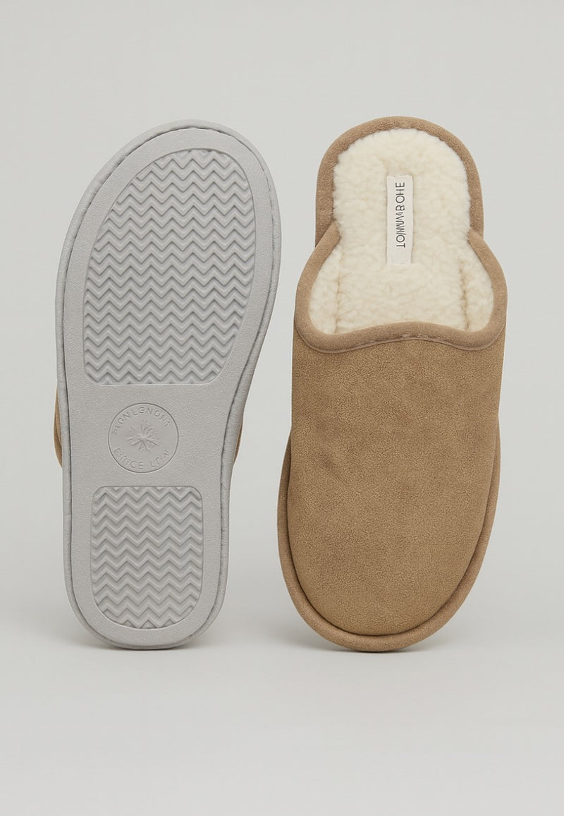 Zapatillas de estar por casa para hombre color marrón JH