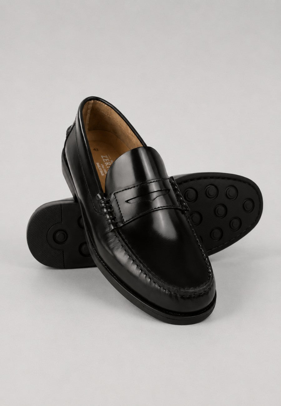 Zapatos Castellanos de piel negros para hombre