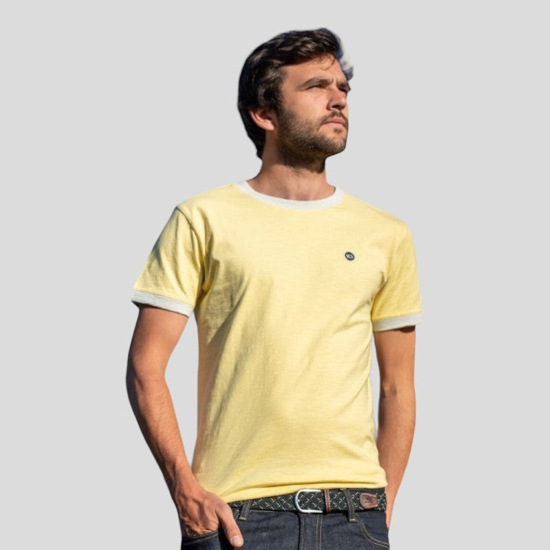 Camiseta de algodón Orgánico Amarilla