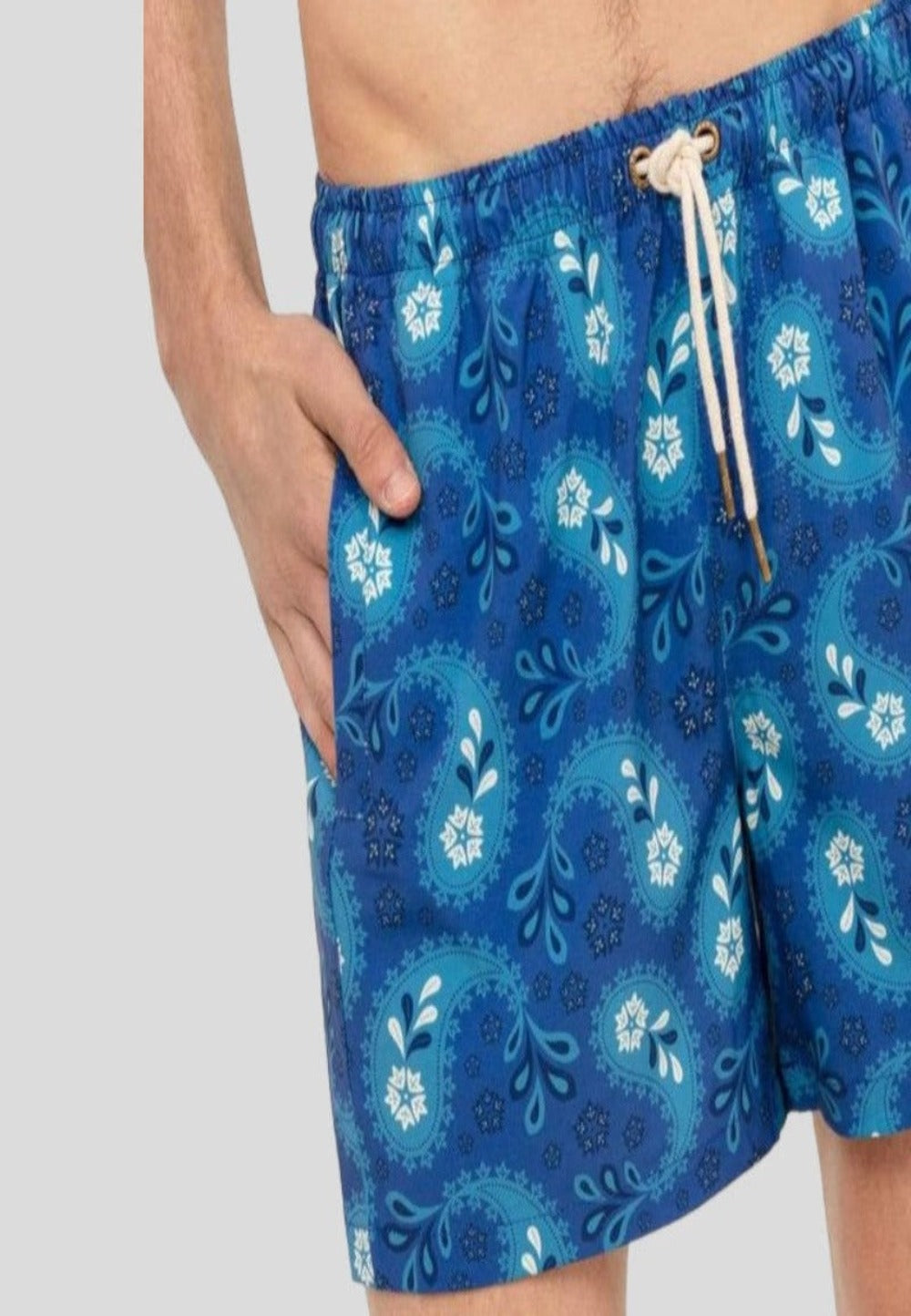 Bañador para hombre azul marino Flowers en testimu.com