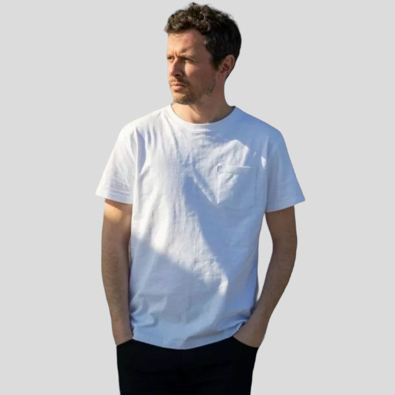 Camiseta Blanca lisa de algodón orgánico en testimu.com de T'estimu Moda
