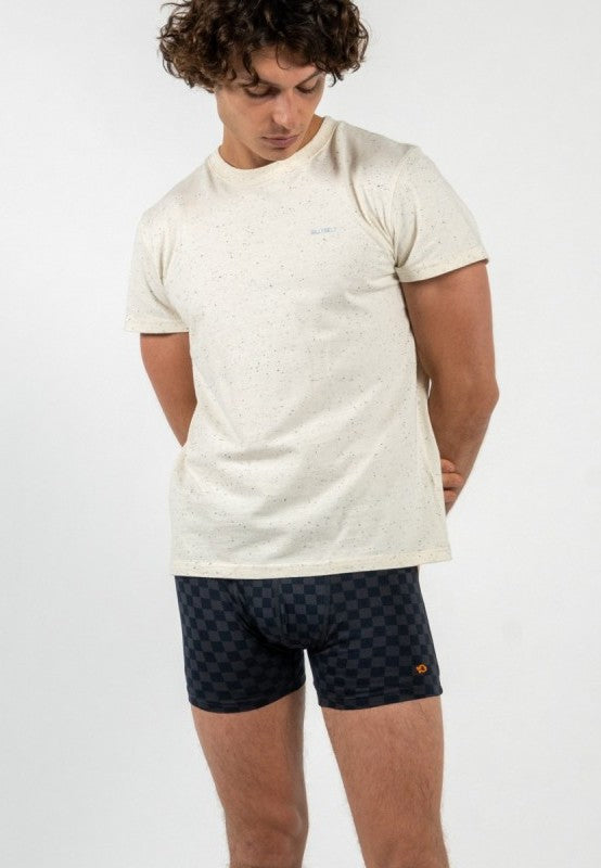 Organic Cotton Men's Boxer Shorts - Pink Band 