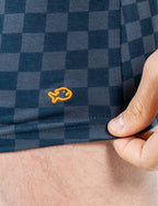 Organic Cotton Men's Boxer Shorts - Pink Band 