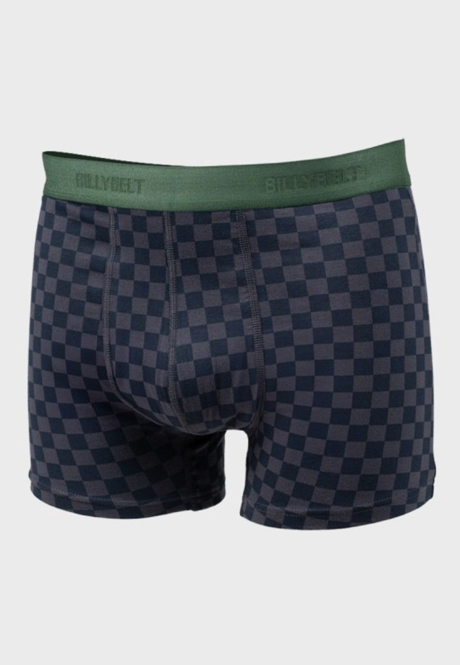 Organic Cotton Men's Boxer Shorts - Pink Band 