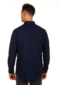 Camisa de hombre oxford color azul Marino