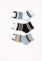 Packs de tres Calcetines tobilleros de hombre de fibras de Bambú