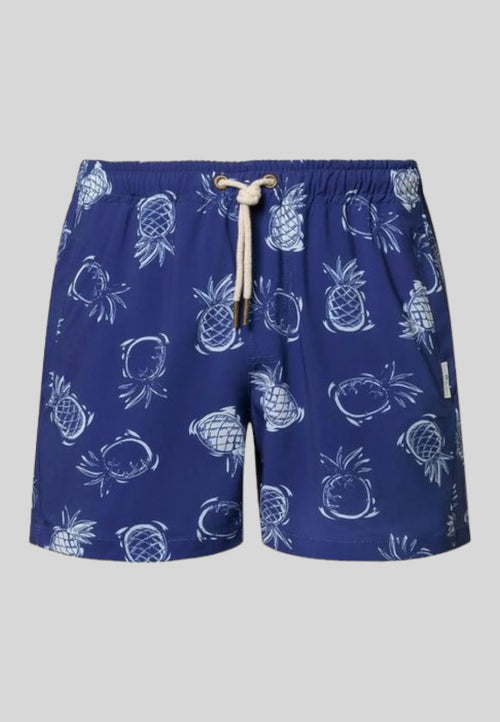 Bañador para hombre Azul y Blanco, Piña
