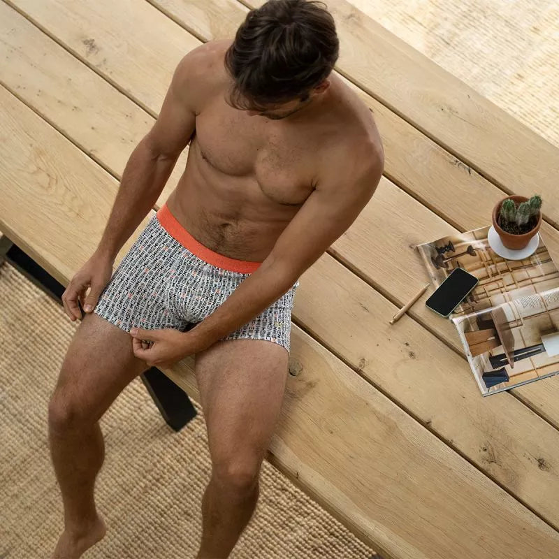 Algodón Calzoncillos Con Abertura Lateral Bóxer De Hombre De