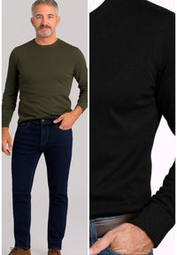 Combo AHORRO 10% - Tejanos + Jersey negro - Tallas grandes