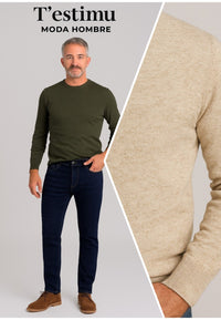 Combo AHORRO -10% - Tejanos + Jersey Beige - Tallas grandes