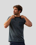 Camiseta Rayas verdes de algodón reciclado en testimu.com de T'estimu Moda