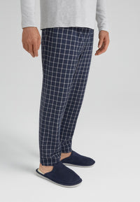 Zapatillas de estar por casa para hombre color azul marino JH