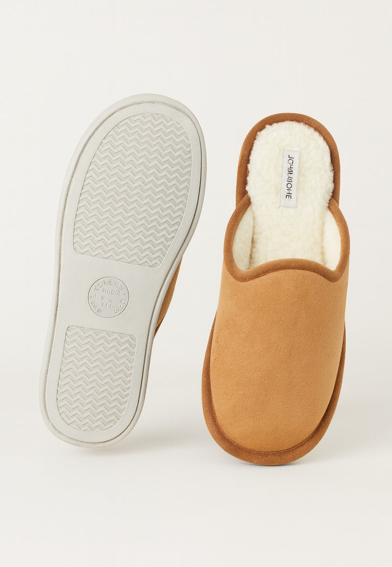 Zapatillas de estar por casa para hombre color camel JH