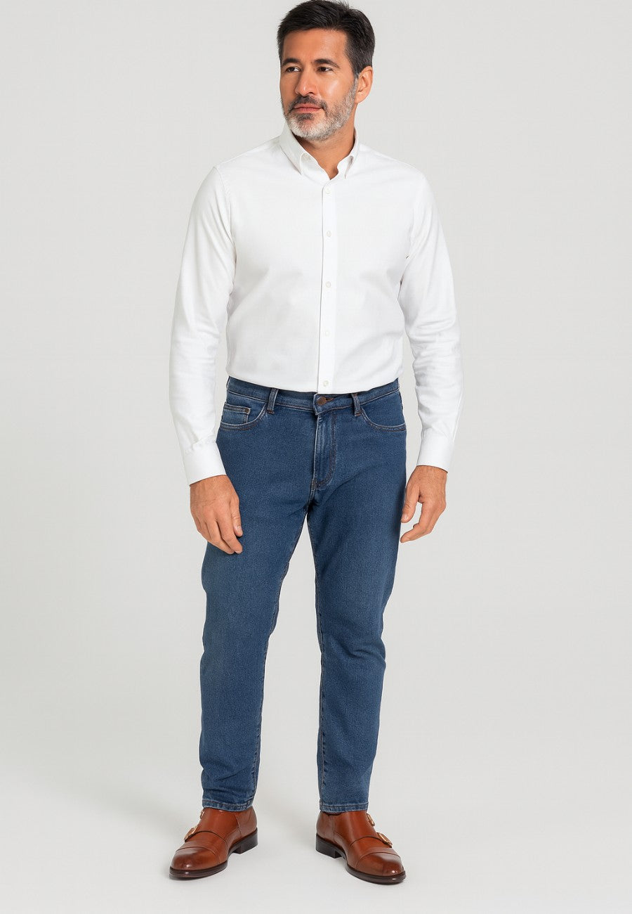 Zapatos de cuero con hebillas de color marrón