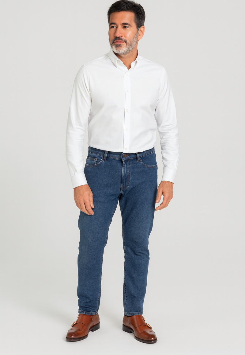 Zapatos de cuero con hebillas de color marrón