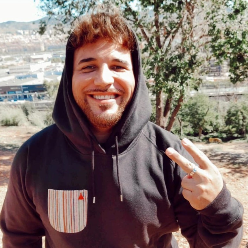 Sudadera con capucha Preto en testimu.com de T'estimu Moda