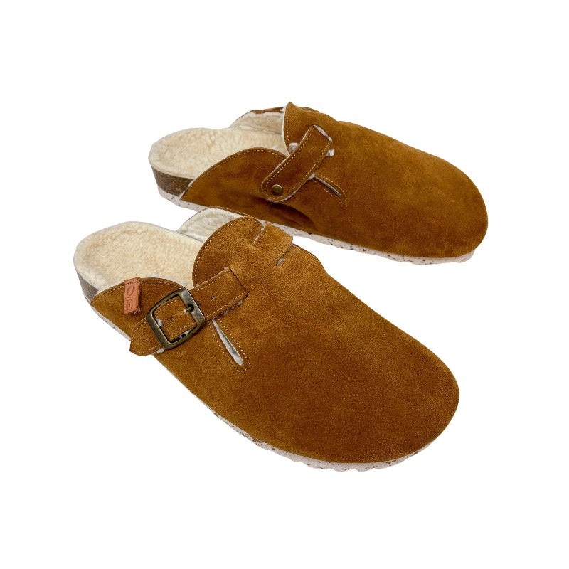 Zapatillas de estar por casa de Piel marrón claro en testimu.com de T'estimu Moda