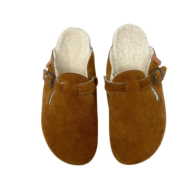 Zapatillas de estar por casa de Piel marrón claro en testimu.com de T'estimu Moda