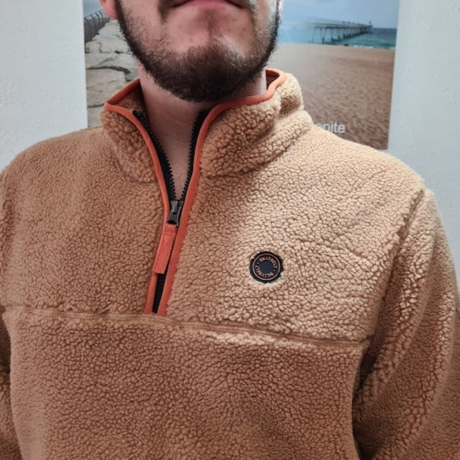 Sudadera Sherpa Forro Polar Camel en testimu.com de T'estimu Moda