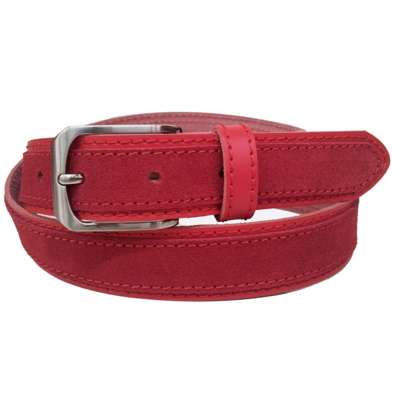 Cinturón de piel roja para hombre en testimu.com de T'estimu Moda