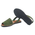 Menorquinas de Nobuck color Verde en testimu.com de T'estimu Moda