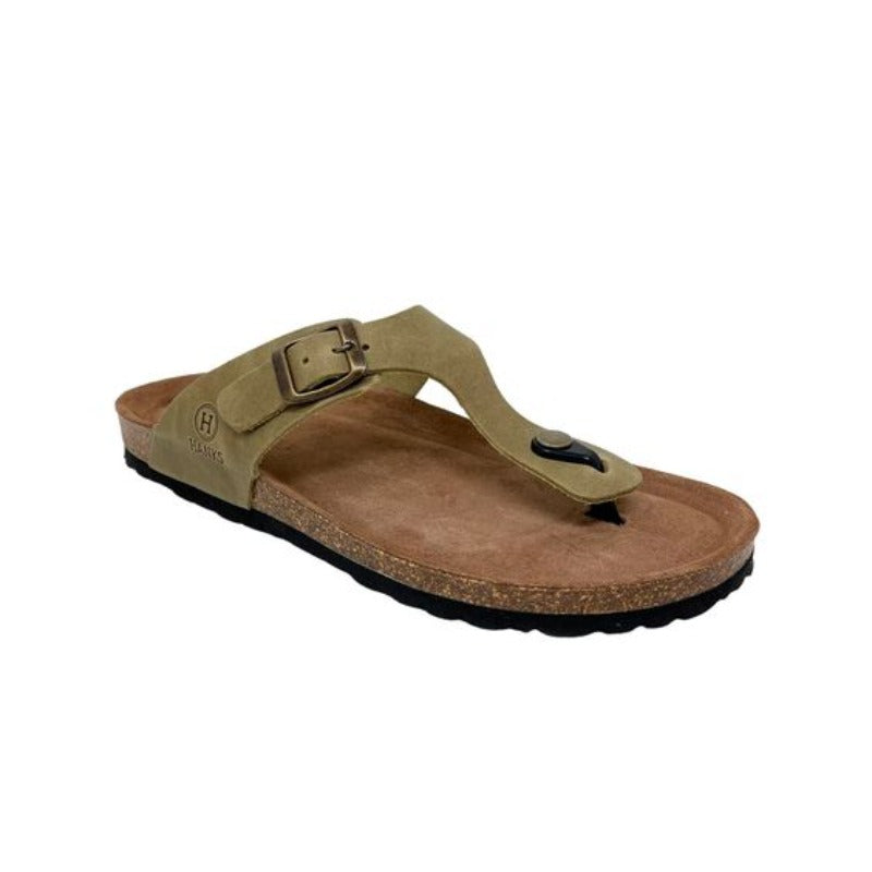 Sandalia para hombre de piel verde - Bio Itaca en testimu.com