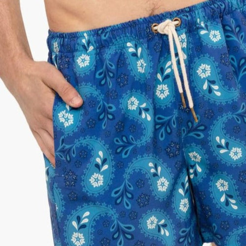 Bañador para hombre azul marino Flowers en testimu.com