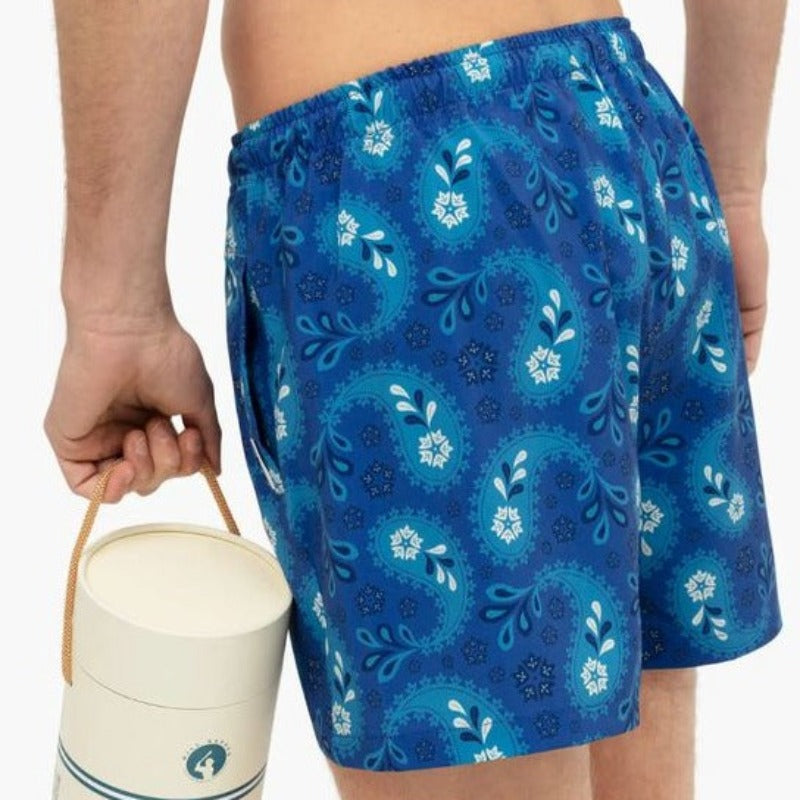 Bañador para hombre azul marino Flowers en testimu.com
