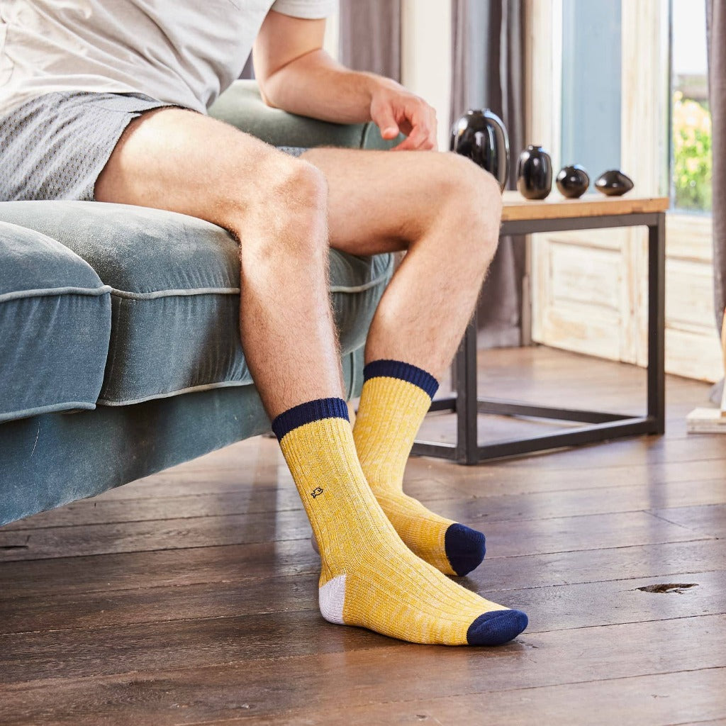 Calcetines Radiant, de algodón Hecho a mano Para Hombre