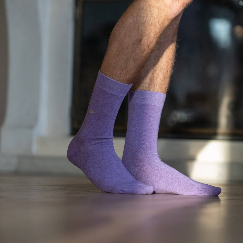 Calcetines de algodón Hecho a mano Para Hombre - Malva