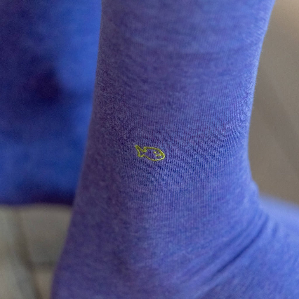 Calcetines de algodón Hecho a mano Para Hombre - Malva