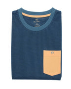 Camiseta a Rayas Azul y Beige en testimu.com de T'estimu Moda