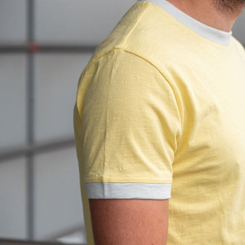Camiseta de algodón Orgánico Amarilla