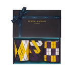 Caja Calcetines de regalo para hombre Amarillo Dorado