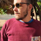 Sudadera con bolsillo Burdeos en testimu.com de T'estimu Moda