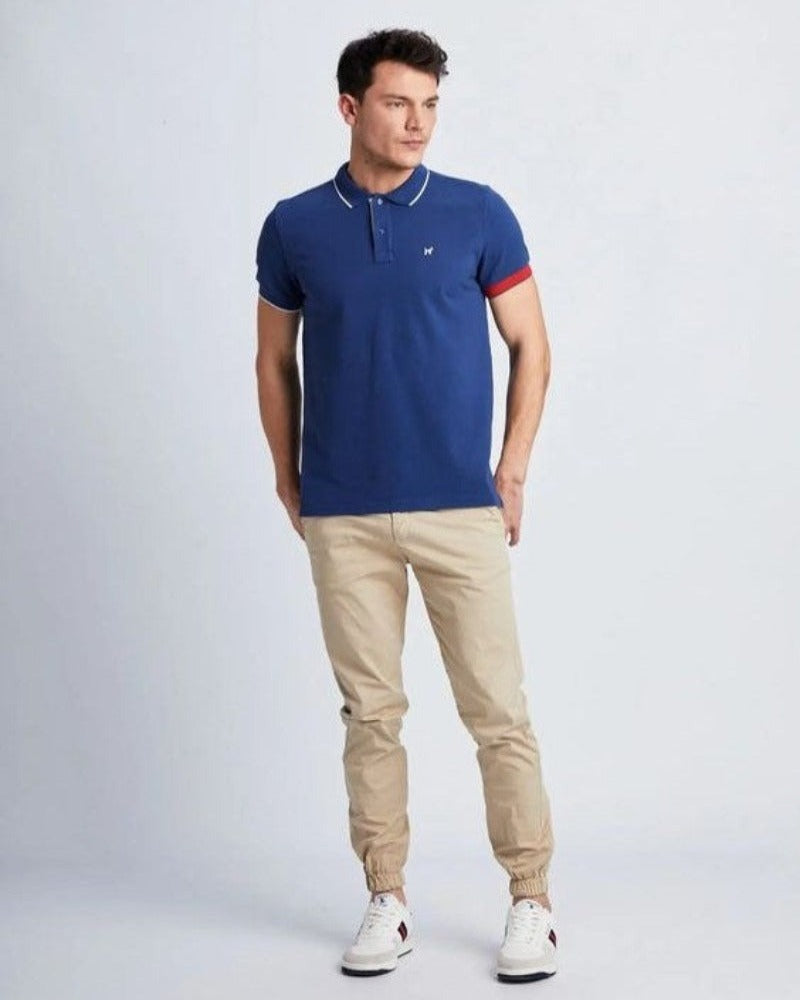 Polo de hombre azul en testimu.com