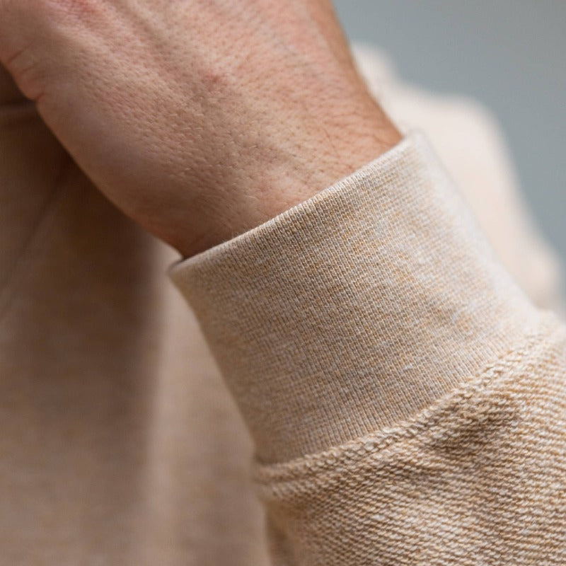 Sudadera beige de algodón orgánico en testimu.com de T'estimu ModaSudadera beige de algodón orgánico en testimu.com de T'estimu Moda