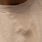 Sudadera beige de algodón orgánico en testimu.com de T'estimu Moda