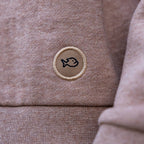 Sudadera gris con bolsillo de algodón orgánico en testimu.com de T'estimu Moda