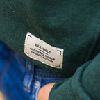 Sudadera verde de algodón orgánico en testimu.com de T'estimu Moda