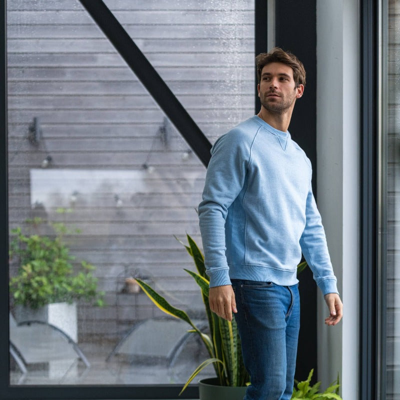 Sudadera azul claro discount