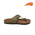 Sandalia para hombre de piel verde - Bio Itaca en testimu.com