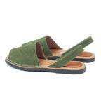 Menorquinas de Nobuck color Verde en testimu.com de T'estimu Moda