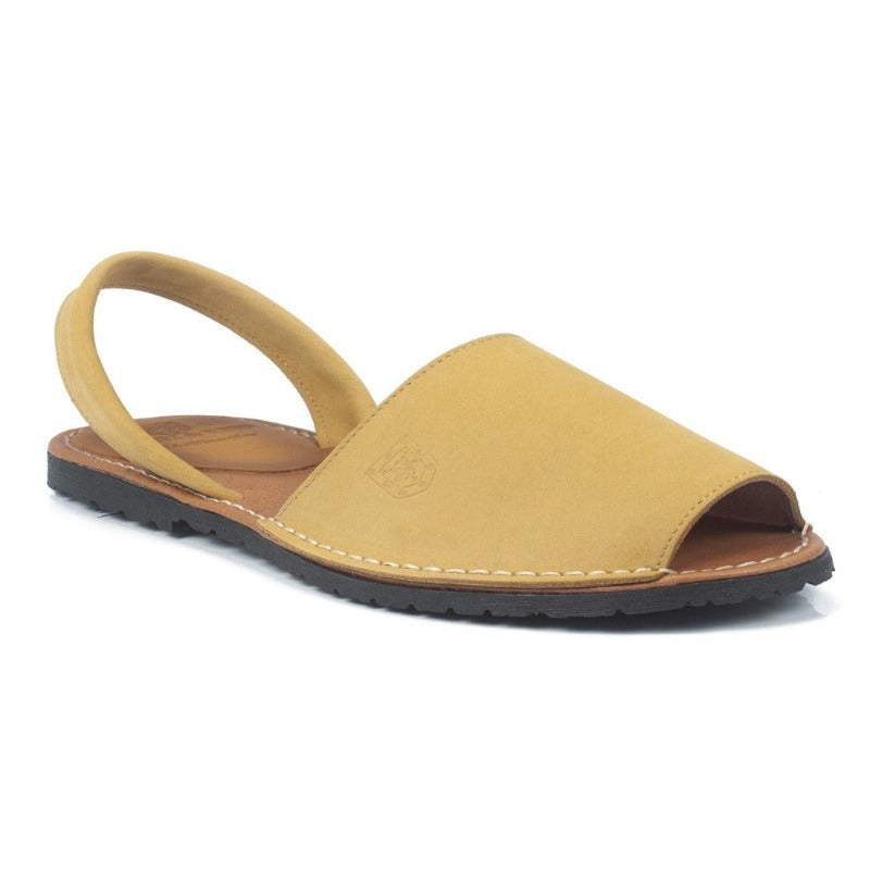 Menorquinas de Nobuck de color camel en testimu.com de T'estimu Moda