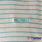 Camiseta de algodón orgánico de Rayas beige y verde en testimu.com de T'estimu Moda
